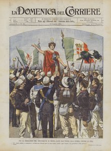 Voor de Vorming van het Contingent Troepen Gegeven door Italië voor de Oorlog Tegen China